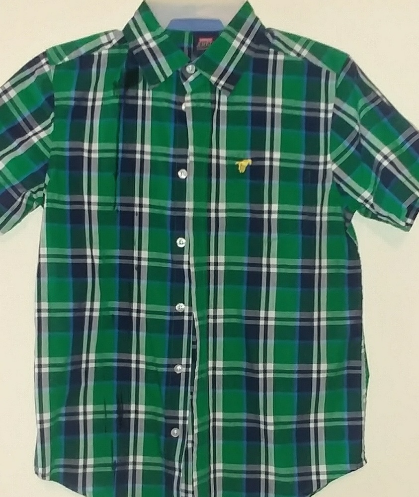 Boy's short sleeve button down shirt (10-12)